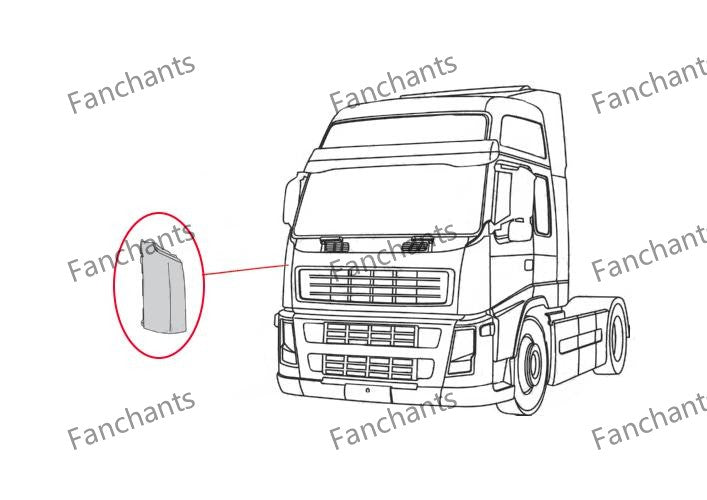 20379172 Cabin corner right For VOLVO FH FM FMX NH 9 10 11 12 13 16 - EuroTruckParts
