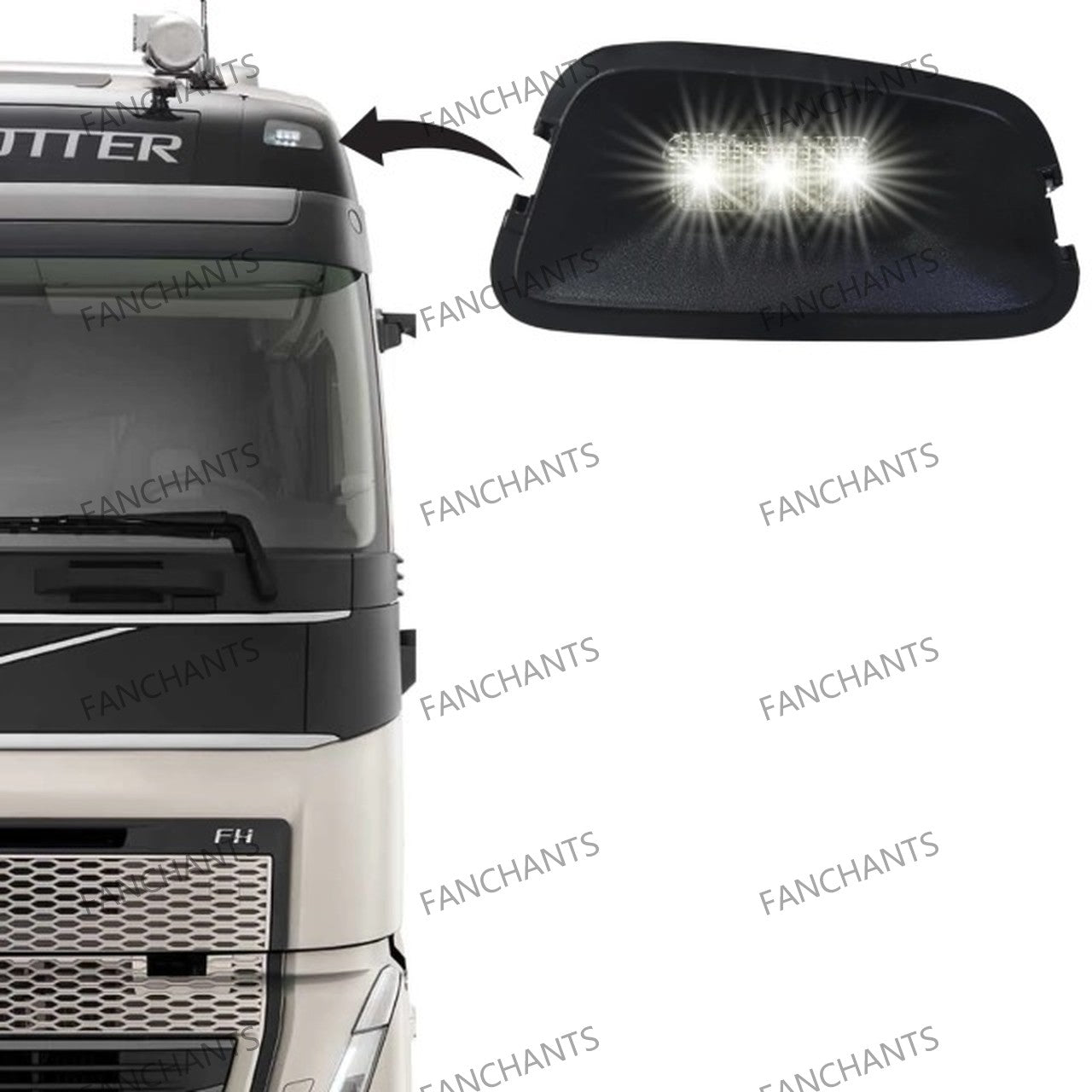 84749100 23477644 white 82278938 82278930 green 21319996 21319995 Position lamp For VOLVO - EuroTruckParts