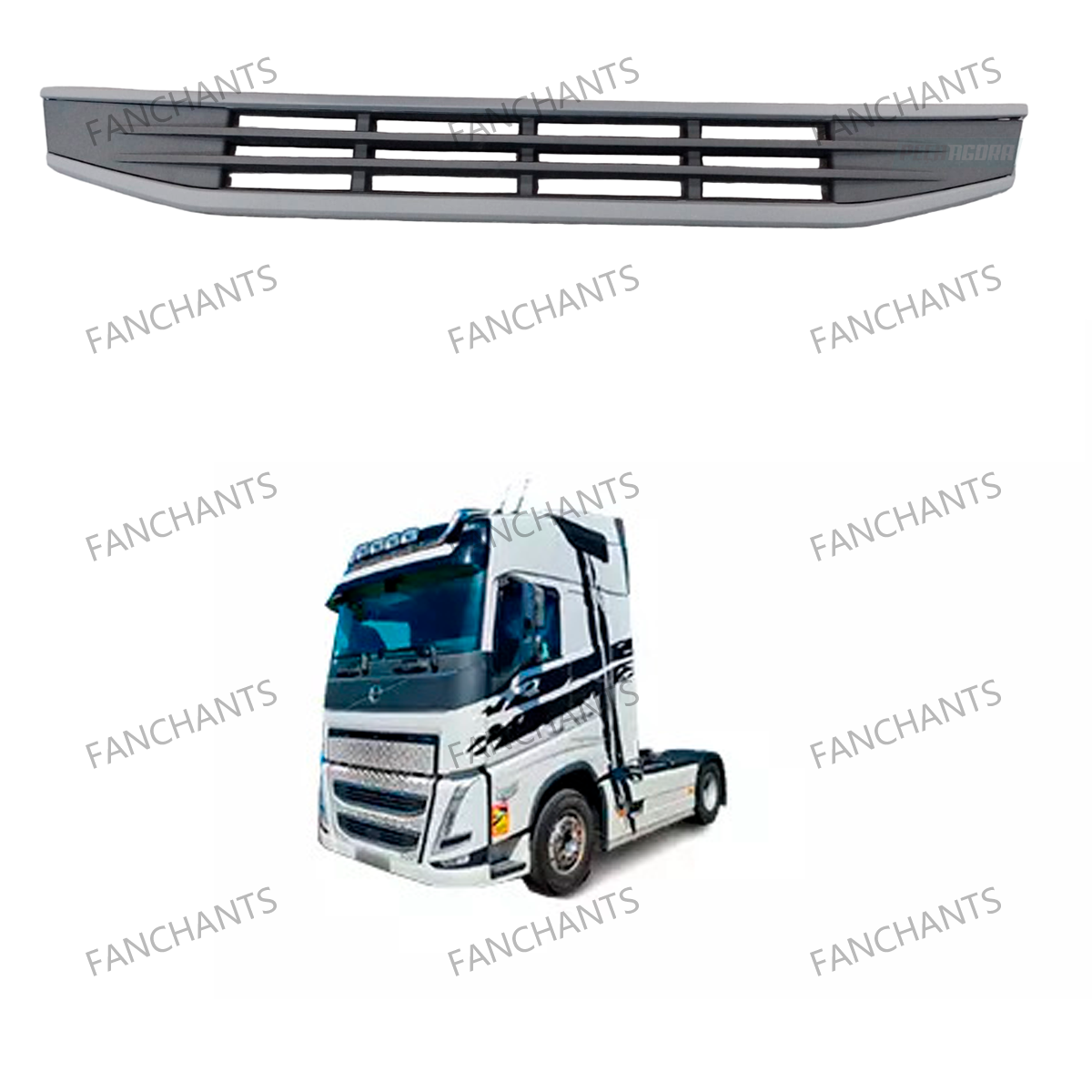 FANCHANTS 22822131 84226889 GRILLE STRIP for 2022 volvo FH whole set