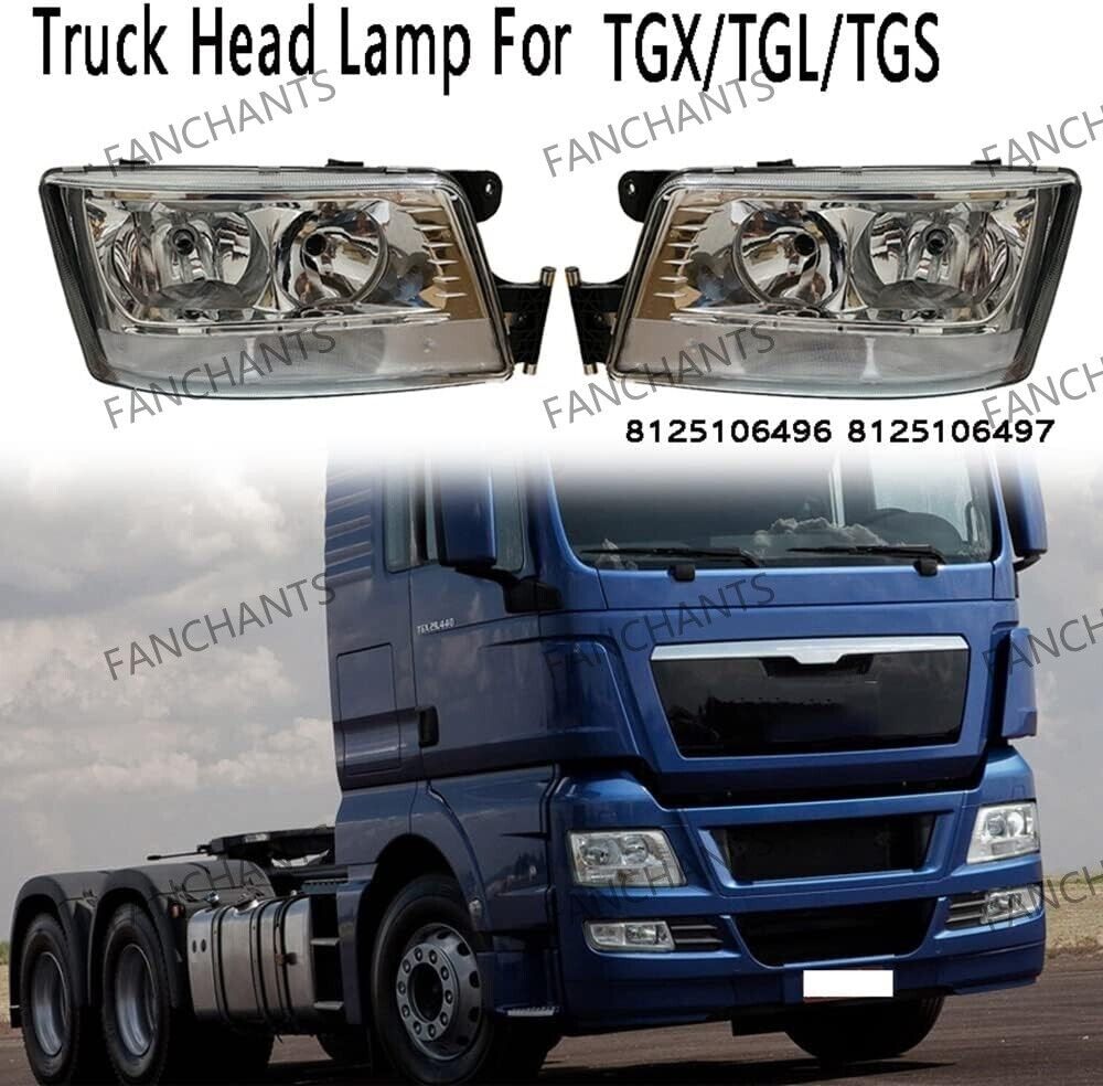 Headlamp 81251016745 8125106497 81251016746 8125106496 for MAN TGA/TGX/TGM/TGS