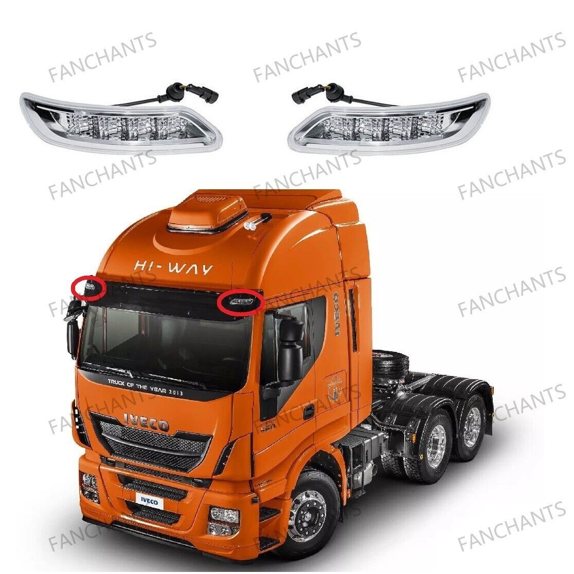 Sun Visor Lamp LED Right Left 5801546522 5801546548 FOR IVECO TRUCK