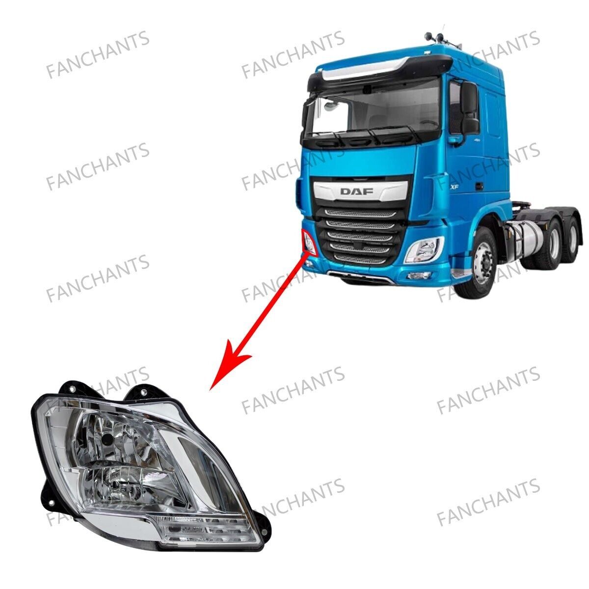 Headlamp 1857526/1835874 1857527/1835875 for DF CF Euro 6 XF Euro 6