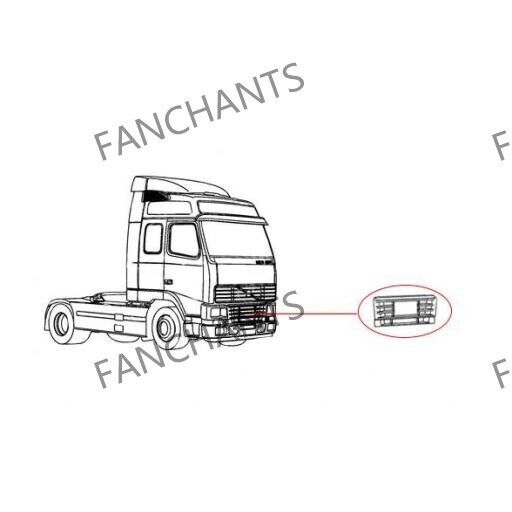 Fanchants 1063509 8144482 Front grill lower For volvo FH FM FH 12 1993-2001