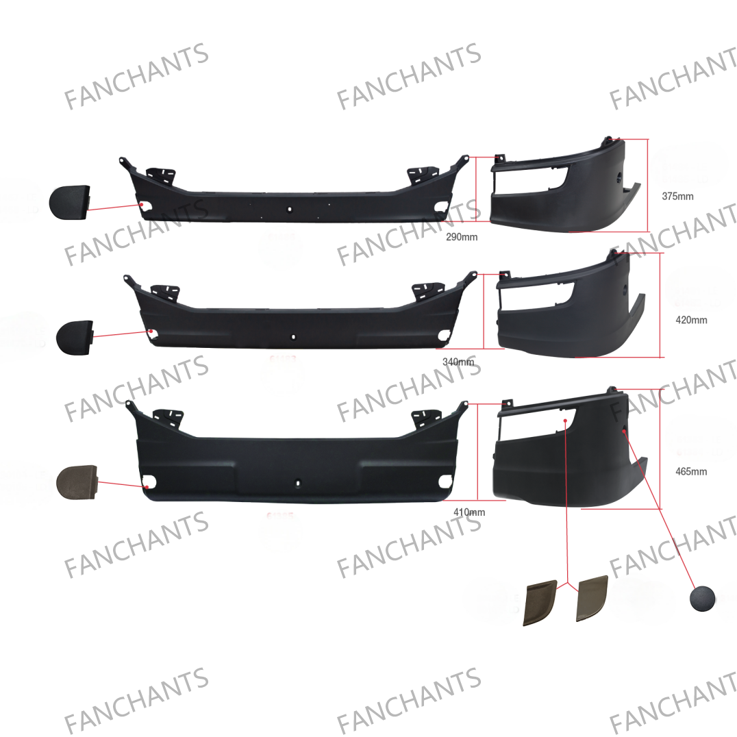 FANCHANTS 2295955 2525856 2529168 2529168 2295953 2525857 Bumper for SCANIA