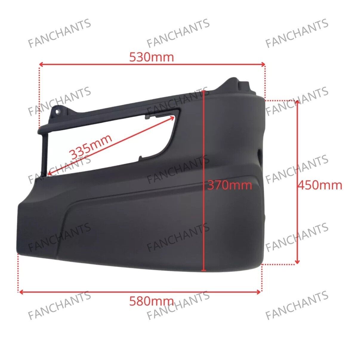 2474457 2474454 BUMPER CORNER TRIM RH LH for SCANIA 1995-2008 45CM