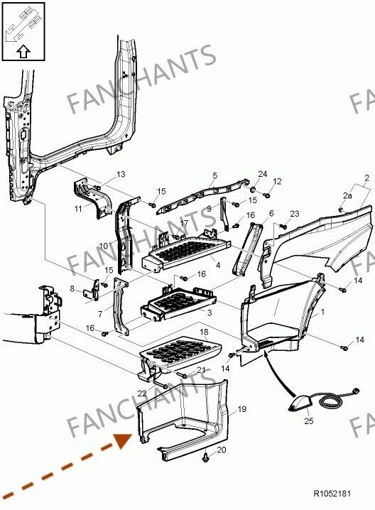 21392183 21344647 21392187 21344649 Housing Step for Volvo