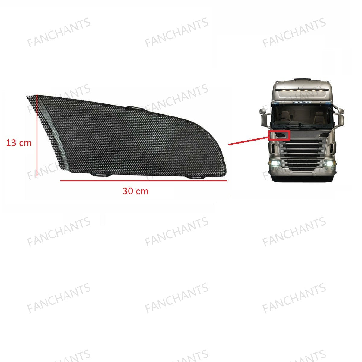 FANCHANTS 1870596 1870595 Lid Front Panel for SCANIA P-G-R-T Series Truck - EuroTruckParts