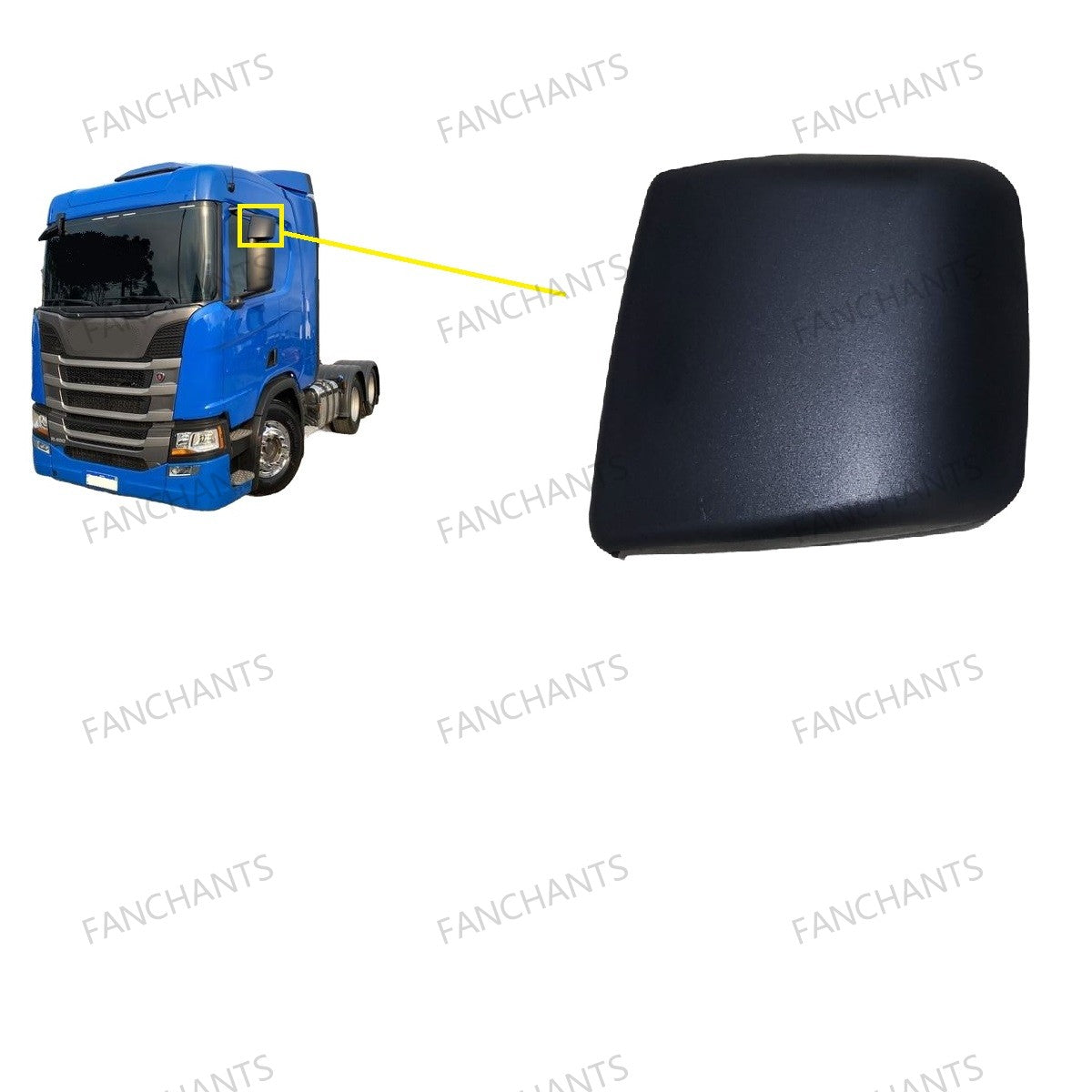 2119451 Mirror Cover | Aerodynamic Optimization & ECE R46 Class IV - EuroTruckParts