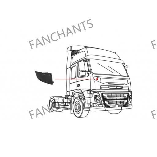 82430056 82430057 Lid Front Panel For VOLVO FH FM 2005 - 2021 - EuroTruckParts