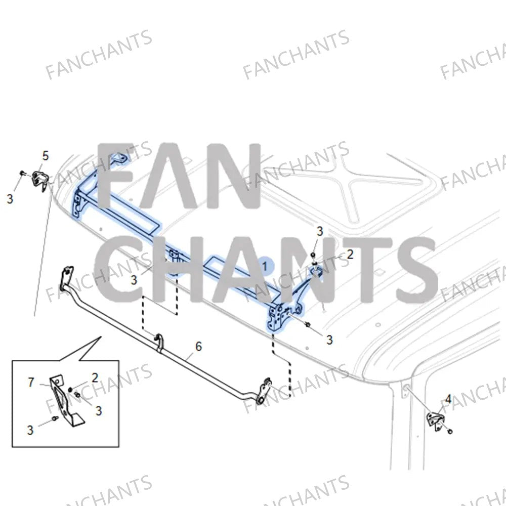CHINA Factory Wholesale 2268651 2055784 2427987 SUNSHADE BRACKET for SCANIA 1995-2016 - EuroTruckParts