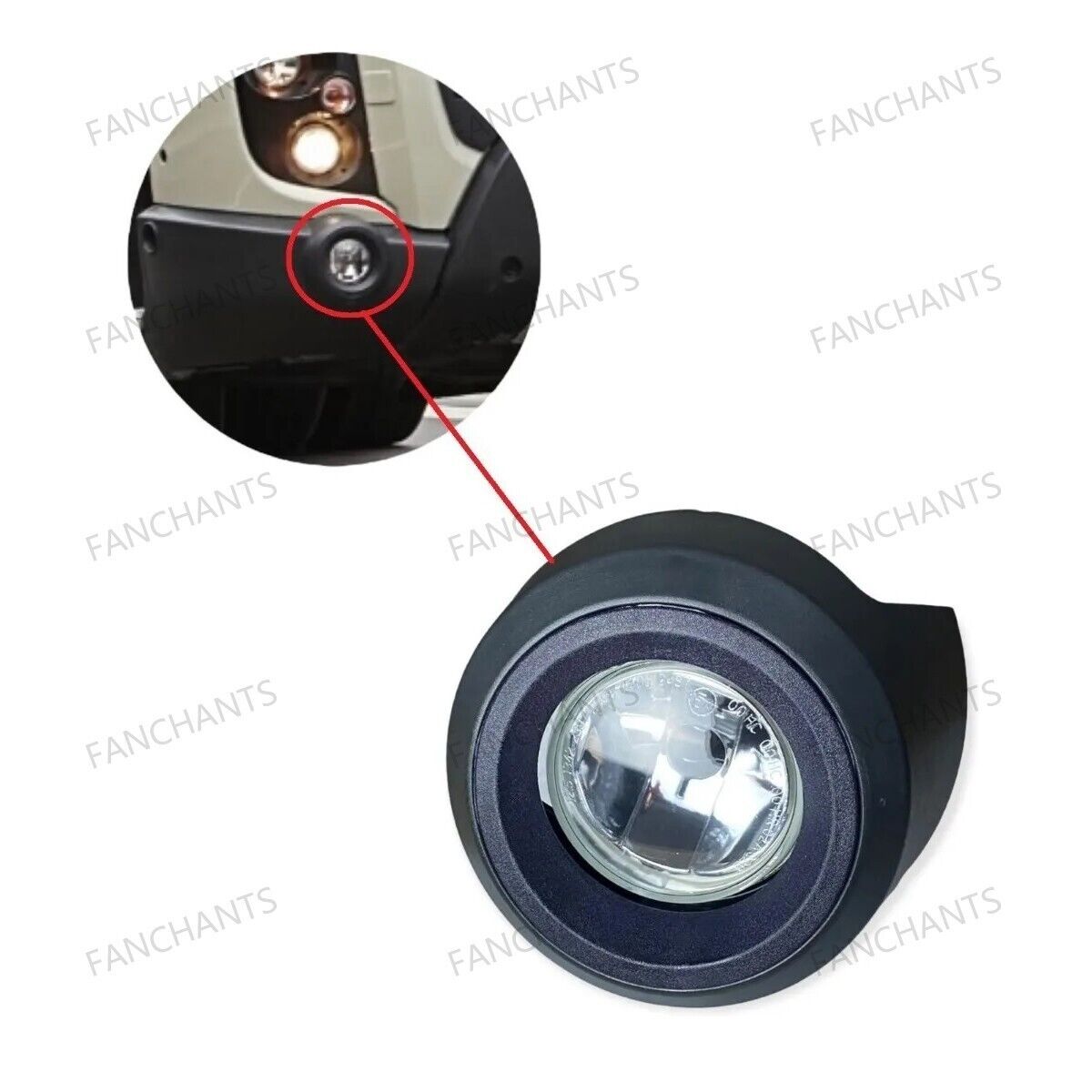 FANCHANTS 82426818 82266036 82426817 Fog Lamp With Frame Fit For VOLVO FMX