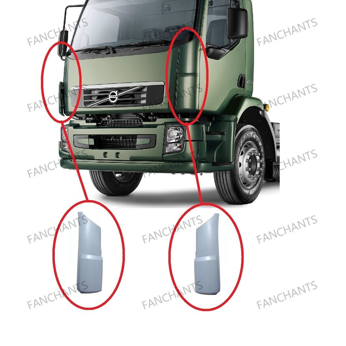 FANCHANTS 20748396 20748395 20748403 20748402 Cab Corner Right Left For VOLVO